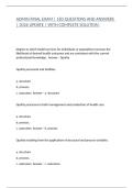ADMIN FINAL EXAM &vert; 183 QUESTIONS AND ANSWERS &vert; 2026 UPDATE &vert; WITH COMPLETE SOLUTION&period;