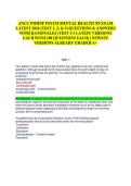 ANCC PMHNP PSYCH-MENTALANCC PMHNP PSYCH-MENTAL HEALTH NP EXAM  LATEST 2026 &lpar;TEST 1&comma; 2&comma; & 3&rpar; QUESTIONS & ANSWERS  WITH RATIONALES &lpar;TEST 1-3 LATEST VERSIONS  EACH WITH 100 QUESTIONS EACH&rpar; &vert; NEWEST  VERSIONS ALREADY GRADED A&plus;  HEALTH NP EXAM  LATEST 2026 &lpar;TE