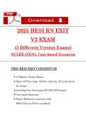 HESI RN EXIT Exam V1 study guide with 3 different versions&comma; verified questions&comma; and expert rationales&period;