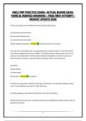 ANCC FNP PRACTICE EXAM&ndash; ACTUAL BOARD QUESTIONS & VERIFIED ANSWERS &ndash; PASS FIRST ATTEMPT - NEWEST UPDATE 2026