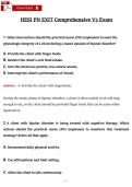 HESI PN EXIT Comprehensive Exam V3 study guide with verified questions&comma; answers&comma; and rationales&period;