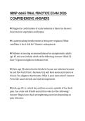 NRNP 6665 FINAL PRACTICE EXAM 2026 COMPREHENSIVE ANSWERS
