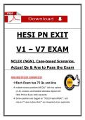 HESI PN EXIT Exams V1&ndash;V7 study resource with over 500 verified questions&comma; answers&comma; and rationales&period;