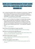 NURS 623 COMPREHENSIVE STUDY GUIDE 2026 FULL QUESTIONS AND SOLUTIONS GRADED A&plus;
