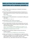 NURS 623 PRACTICE EXAMINATION 2026 QUESTIONS WITH ANSWERS GRADED A&plus;