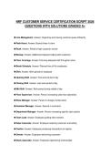 NRF CUSTOMER SERVICE PRACTICE EXAMINATION 2026 QUESTIONS WITH ANSWERS GRADED A&plus;