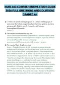 NURS 660 COMPREHENSIVE STUDY GUIDE 2026 FULL QUESTIONS AND SOLUTIONS GRADED A&plus;