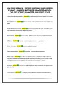 NHA CEHRS MODULE 3 &ndash; CERTIFIED ELECTRONIC HEALTH RECORDS SPECIALIST - REAL EXAM QUESTIONS & NHA VERIFIED ANSWERS&ndash; PASS FIRST ATTEMPT GUARANTEED- 2026 NEWEST UPDATE