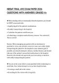 NREMT FINAL 692 EXAMPREP STUDY GUIDE 2026 TESTED ACCURATE CONTENT