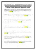 NHA CEHRS PREP EXAM &ndash; CERTIFIED ELECTRONIC HEALTH RECORDS SPECIALIST - REAL EXAM QUESTIONS & NHA VERIFIED ANSWERS&ndash; PASS FIRST ATTEMPT GUARANTEED- 2026 NEWEST UPDATE