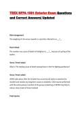 TEEX NFPA 1081 Exterior Exam Questions and Correct Answers&vert; Updated