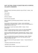 NUR 150 FINAL EXAM 2&period;0 QUESTIONS WITH VERIFIED ACCURATE ANSWERS