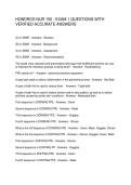 HONDROS NUR 150 - EXAM 1 QUESTIONS WITH VERIFIED ACCURATE ANSWERS