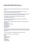 Maryville NURS 623 Exam 4 Questions with Accurate Answers