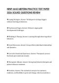 NRNP 6645 MIDTERM PRACTICE TEST PAPER 2026 SOLVED QUESTIONS REVIEW