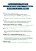 NURS 5366 MODULE 1 QUIZ CERTIFICATION SCRIPT 2026 QUESTIONS WITH SOLUTIONS GRADED A&plus;