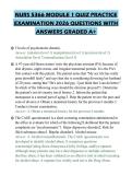 NURS 5366 MODULE 1 QUIZ PRACTICE EXAMINATION 2026 QUESTIONS WITH ANSWERS GRADED A&plus;