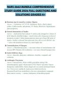 NURS 5663 BUNDLE COMPREHENSIVE STUDY GUIDE 2026 FULL QUESTIONS AND SOLUTIONS GRADED A&plus;