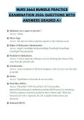 NURS 5663 BUNDLE PRACTICE EXAMINATION 2026 QUESTIONS WITH ANSWERS GRADED A&plus;