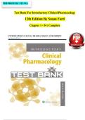 Introductory Clinical Pharmacology&comma; 12th Edition by Susan Ford &vert; Nursing Test Bank with Verified Answers 2026