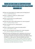 NURS 6512N CASE SJ CERTIFICATION SCRIPT 2026 QUESTIONS WITH SOLUTIONS GRADED A&plus;