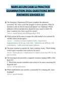 NURS 6512N CASE SJ PRACTICE EXAMINATION 2026 QUESTIONS WITH ANSWERS GRADED A&plus;