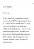 KAPLAN PREDICTOR ACTUAL EXAM LATEST UPDATE THIS YEAR QUESTIONS AN DETAILED ANSWERS&lowbar;compressed