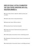 NURS 225 EXAM 2 ACTUAL EXAMINATION TEST 2026 TESTED QUESTIONS WITH FULL SOLUTION GRADED A&plus;