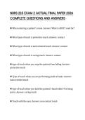 NURS 225 EXAM 2 ACTUAL FINAL PAPER 2026 COMPLETE QUESTIONS AND ANSWERS