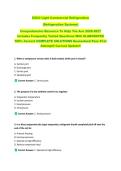 ESCO Light Commercial Refrigeration   &lpar;Refrigeration Systems&rpar;   Comprehensive Resource To Help You Ace 2026-2027  Includes Frequently Tested Questions With ELABORATED  100&percnt; Correct COMPLETE SOLUTIONS Guaranteed Pass First  Attempt&excl;&excl; Current Update&excl;&excl; 