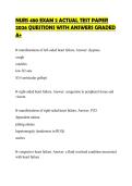 NURS 480 EXAM 2 ACTUAL TEST PAPER 2026 QUESTIONS WITH ANSWERS GRADED A&plus;