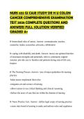 NURS 653 GI CASE STUDY DR H U COLON CANCER COMPREHENSIVE EXAMINATION TEST 2026 COMPLETE QUESTIONS AND ANSWERS FULL SOLUTION VERIFIED GRADED A&plus;