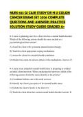 NURS 653 GI CASE STUDY DR H U COLON CANCER EXAMS SET 2026 COMPLETE QUESTIONS AND ANSWERS PRACTICE SOLUTION STUDY GUIDE GRADED A&plus;