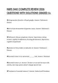 NURS 5461 COMPLETE REVIEW 2026 QUESTIONS WITH SOLUTIONS GRADED A&plus;