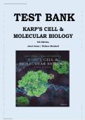 Test Bank for Karp&rsquo;s Cell & Molecular Biology&comma; 9th Edition &lpar;9781119598244&rpar; &ndash; Complete Q&A Resource