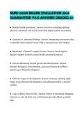 NURS-6512N EXAMINATION SET 2026 SOLVED QUESTIONS GRADED A&plus;
