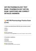 VATI RN PHARMACOLOGY TEST BANK &lowbar; PHARMACOLOGY VATI RN EXAM QUESTIONS AND CORRECT DETAILED ANSWERS&period;pdf