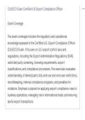 CUSECO Exam Certified US Export Compliance Officer ACTUAL EXAM LATEST UPDATE THIS YEAR QUESTIONS AN DETAILED ANSWERS&lowbar;compressed