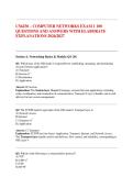 CS6250 &ndash; COMPUTER NETWORKS EXAM 1 100 QUESTIONS AND ANSWERS WITH ELABORATE EXPLANATIONS 2026-2027&period;