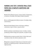 NURSING 2410 TEST 3 UPDATED FINAL STUDY PAPER 2026 COMPLETE QUESTIONS AND ANSWERS