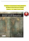 TESTBANK - An Introduction to Brain and Behavior &lpar;7th Edition&rpar; by Bryan Kolb & Ian Q&period; Whishaw