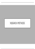 AQA GCSE Pyschology Paper 1 Full Spec Notes on Research Methods