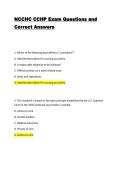 NCCHC CCHP Exam Questions and Correct Answers