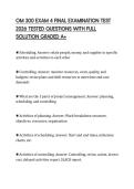 OM 300 EXAM 4 FINAL EXAMINATION TEST 2026 TESTED QUESTIONS WITH FULL SOLUTION GRADED A&plus;