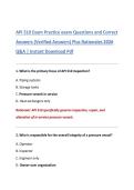 API 510 Exam Practice exam Questions and Correct  Answers &lpar;Verified Answers&rpar; Plus Rationales 2026  Q&A &vert; Instant Download Pdf