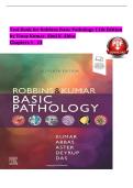 Test Bank for Robbins & Kumar Basic Pathology&comma; 11th Edition by Vinay Kumar & Abul K&period; Abbas &vert;Chapters 1-24 &vert; Questions & Answers with Clinical Vignettes &vert; USMLE Step 1 & Pathology Board Exam Prep 