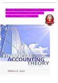 Solution Manual for Financial Accounting Theory&comma; 7th Edition by William R&period; Scott & Patricia C&period; O'Brien &vert; Chapters 1-13 &vert; Verified Step-by-Step Solutions &vert; Ideal Conditions&comma; Decision Usefulness&comma; Efficient Markets&comma; Executive Compensation &vert; CPA & Acco