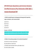 API 653 Exam Questions and Correct Answers  &lpar;Verified Answers&rpar; Plus Rationales 2026 Q&A &vert;  Instant Download Pdf