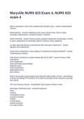 Maryville NURS 623 Exam 4&comma; NURS 623 exam 4 Questions with Solutions