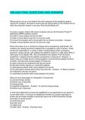 ISM 4220 FINAL QUESTIONS AND ANSWERS
